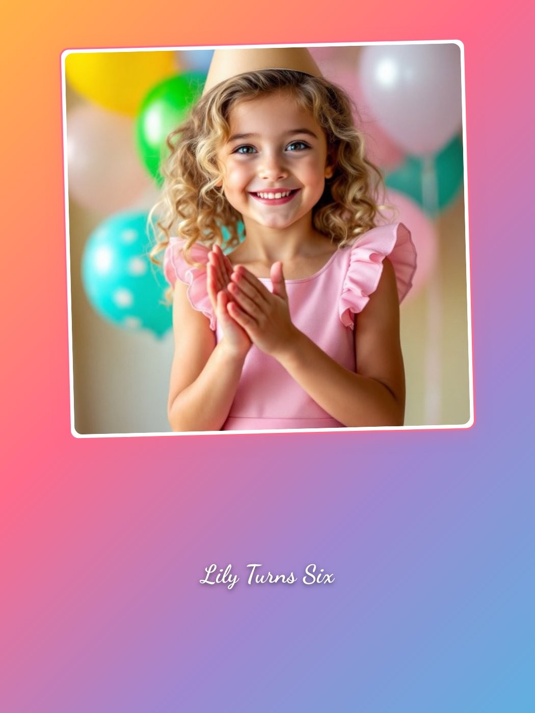 Lily Turns Six · Colorful Gradients