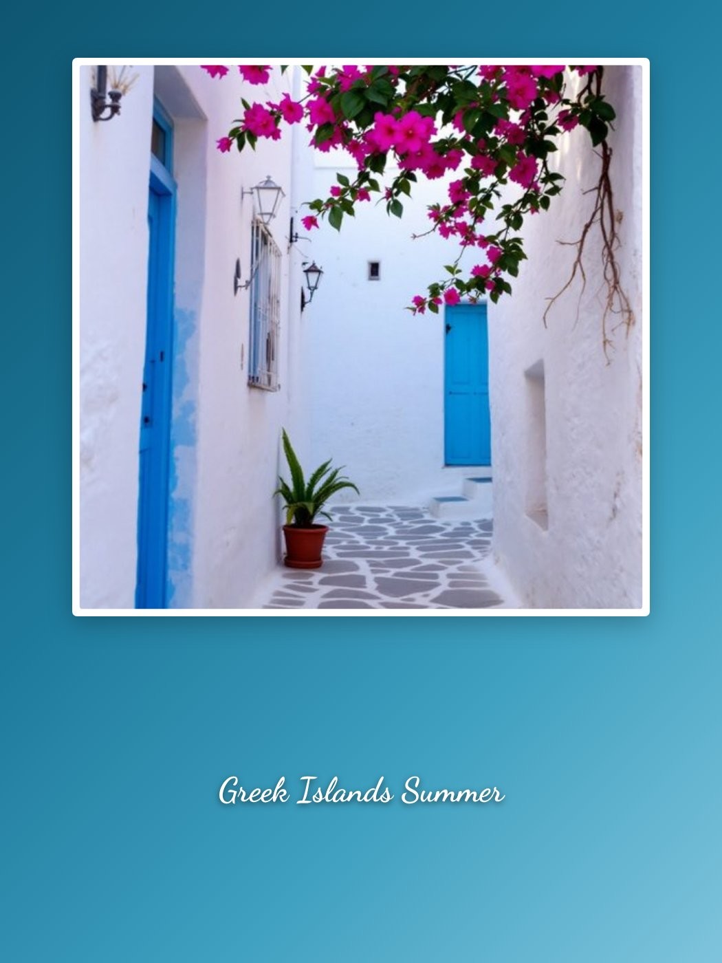 Greek Islands Summer · Mediterranean Azure